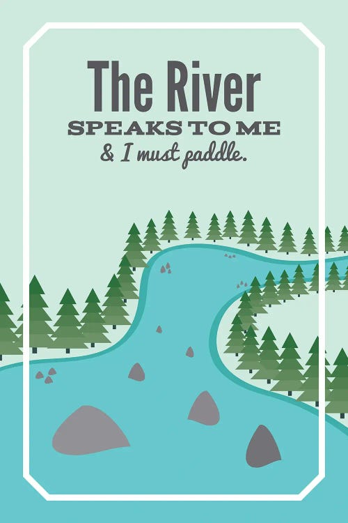The River Speaks To Me by Benton Park Prints wall art