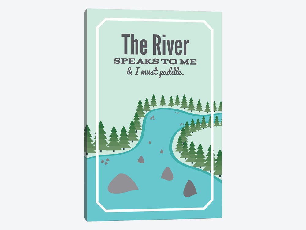 The River Speaks To Me by Benton Park Prints 1-piece Canvas Art