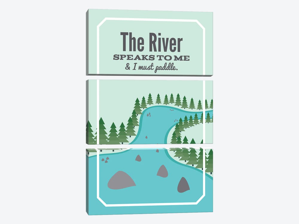 The River Speaks To Me by Benton Park Prints 3-piece Canvas Wall Art