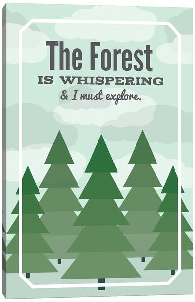 The Forest is Whispering Canvas Art Print - Benton Park Prints