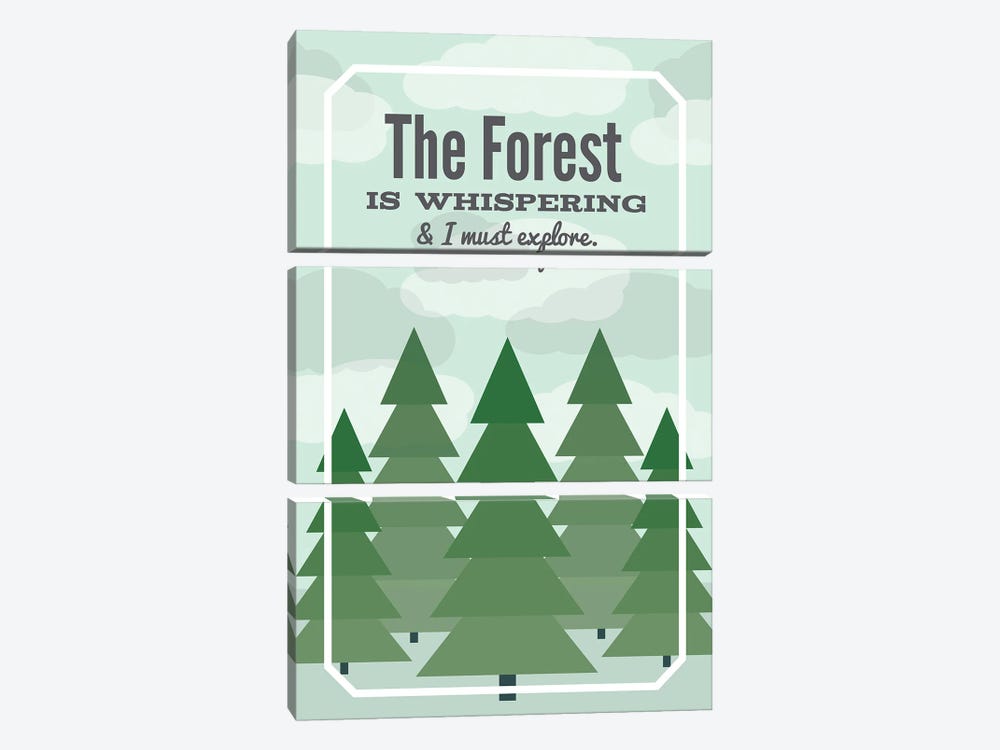 The Forest is Whispering by Benton Park Prints 3-piece Canvas Art Print