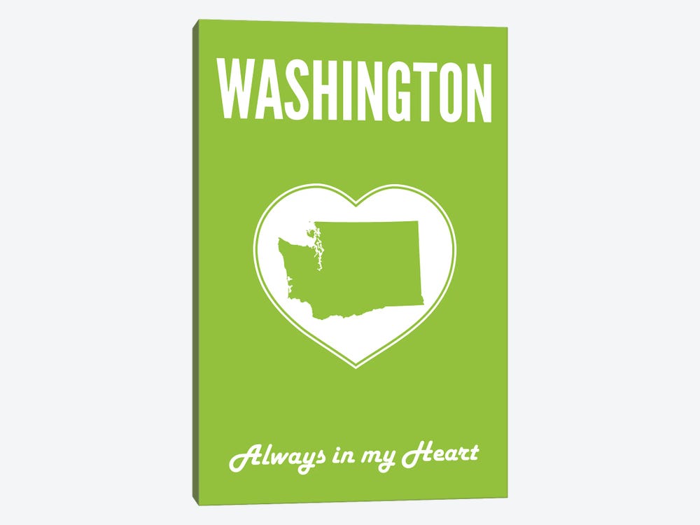 Washington - Always In My Heart by Benton Park Prints 1-piece Canvas Wall Art