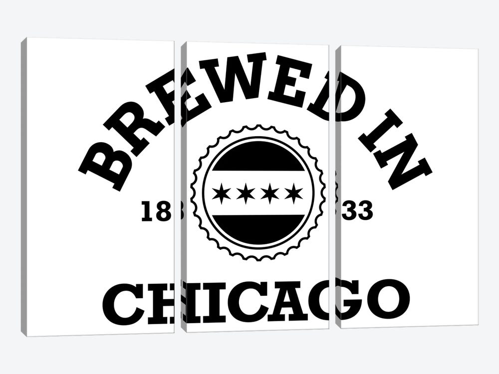 Brewed In Chicago by Benton Park Prints 3-piece Canvas Wall Art