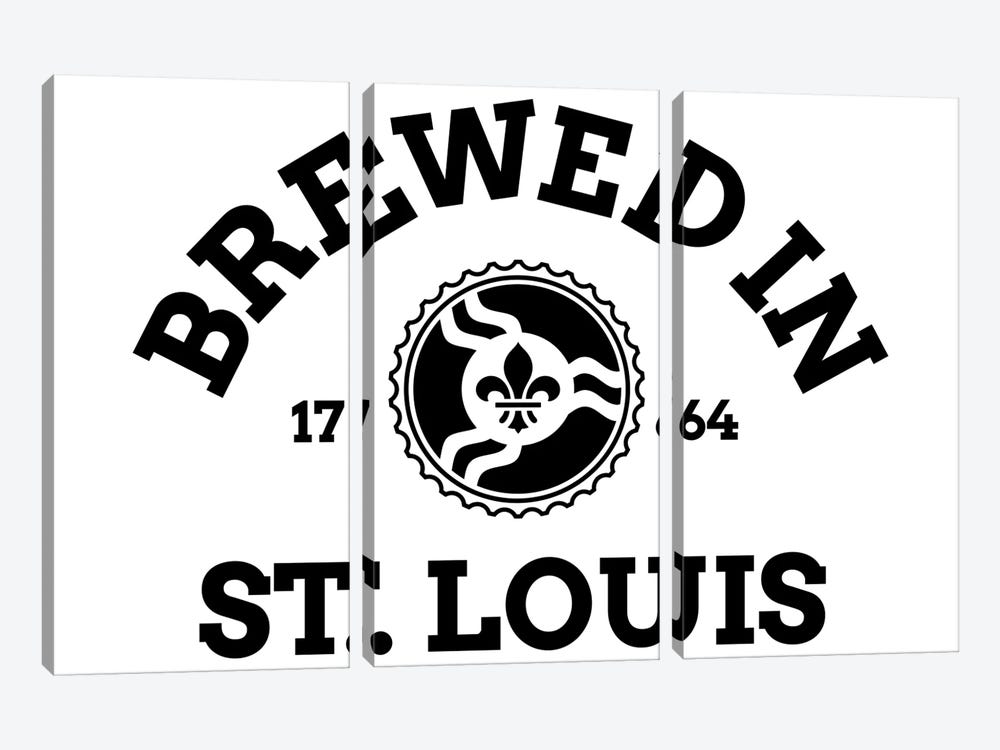 Brewed In St. Louis by Benton Park Prints 3-piece Canvas Wall Art