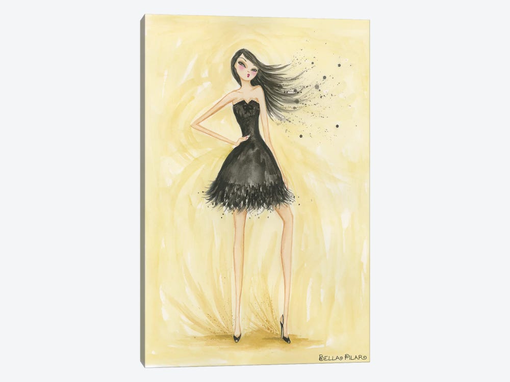 Little Black Dress Zoe by Bella Pilar 1-piece Canvas Artwork