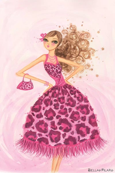 Animal Patterns: Pink Leopard Dress by Bella Pilar