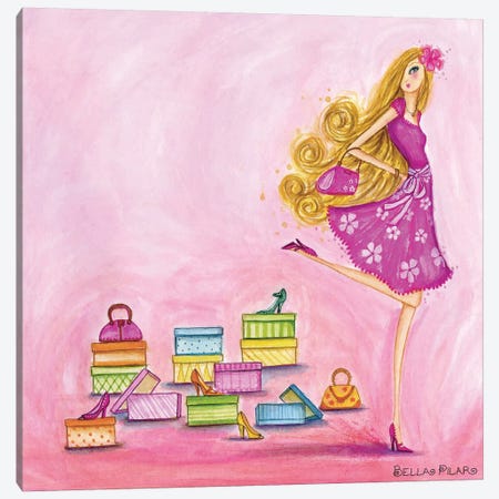 Shop Pink Canvas Print #BPR114} by Bella Pilar Canvas Print