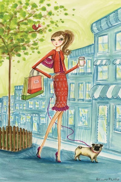 Bella Pilar: Shop the City Shopping With Doggie by Bella Pilar