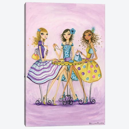 Spring Into Shopping Accessorize Canvas Print #BPR119} by Bella Pilar Canvas Art