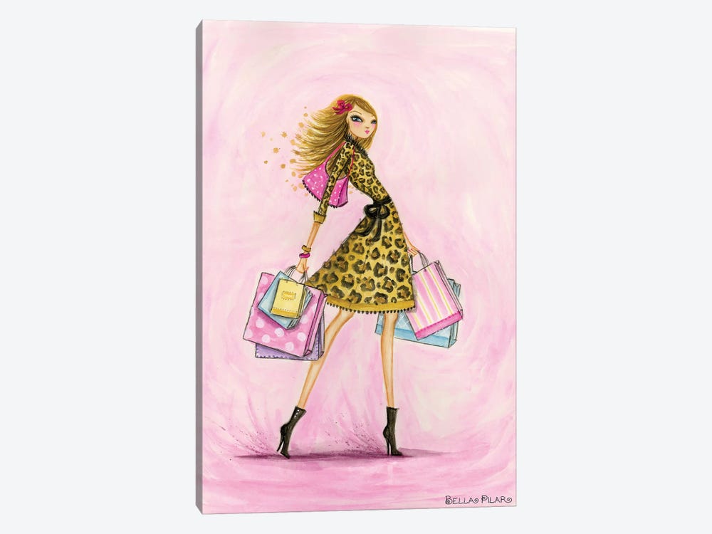 Spring Into Shopping See Me Shop by Bella Pilar 1-piece Canvas Art Print