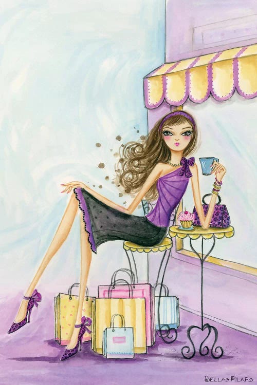 Spring Into Shopping Therapy by Bella Pilar wall art