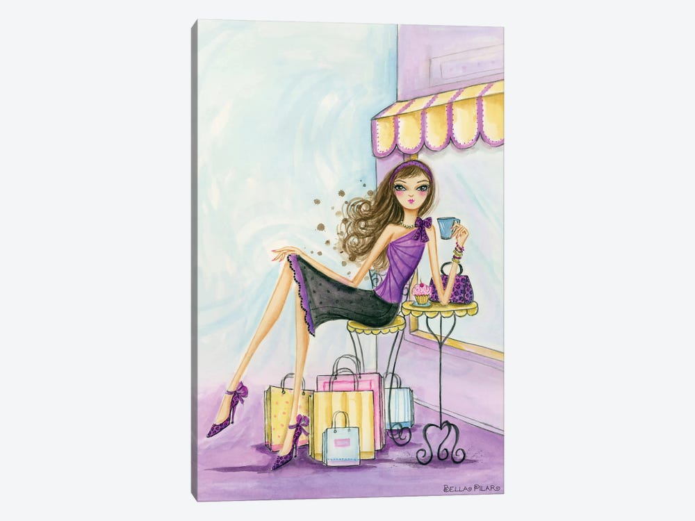 Spring Into Shopping Therapy by Bella Pilar 1-piece Canvas Print