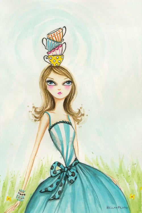Tea Party Tea Time by Bella Pilar wall art