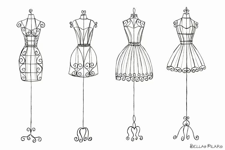 Vanity Dress Forms by Bella Pilar wall art