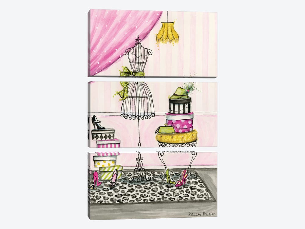 The Dressing Room by Bella Pilar 3-piece Canvas Wall Art