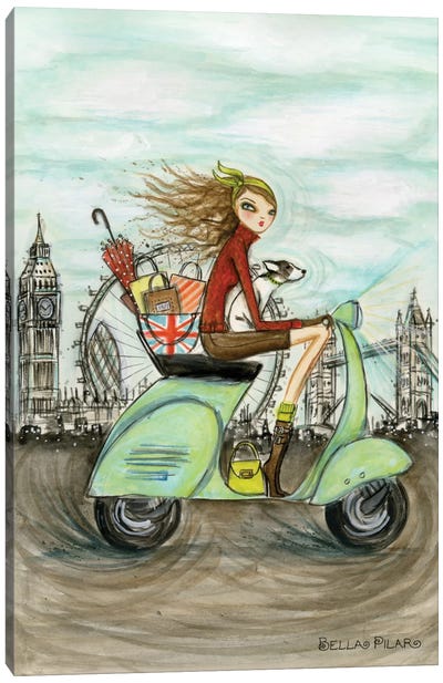London Canvas Art Print - Kids Transportation Art