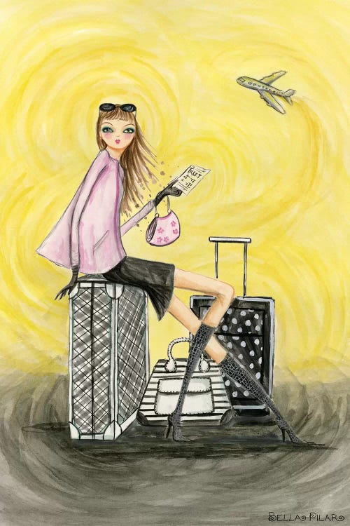 Gold Ticket by Bella Pilar wall art