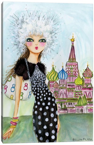 Moscow Canvas Art Print - Hat Art