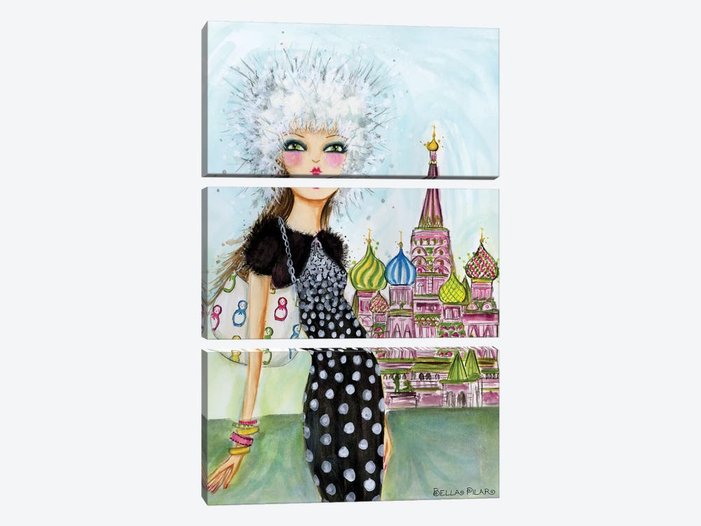 Moscow by Bella Pilar 3-piece Canvas Art Print