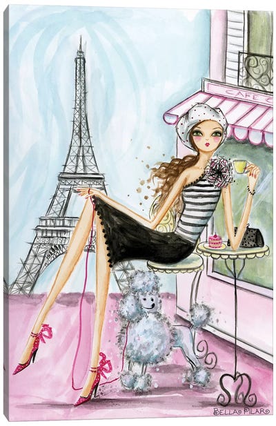 Paris Canvas Art Print - Fashion Illustrations