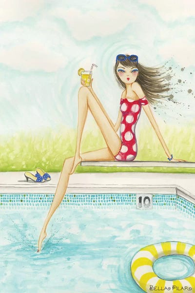 Women's Swimsuits: Backyard Pool #2 by Bella Pilar