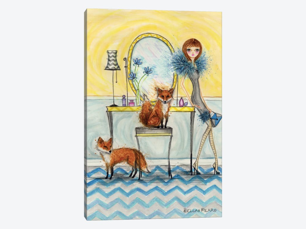 Fiona and Fox by Bella Pilar 1-piece Canvas Print