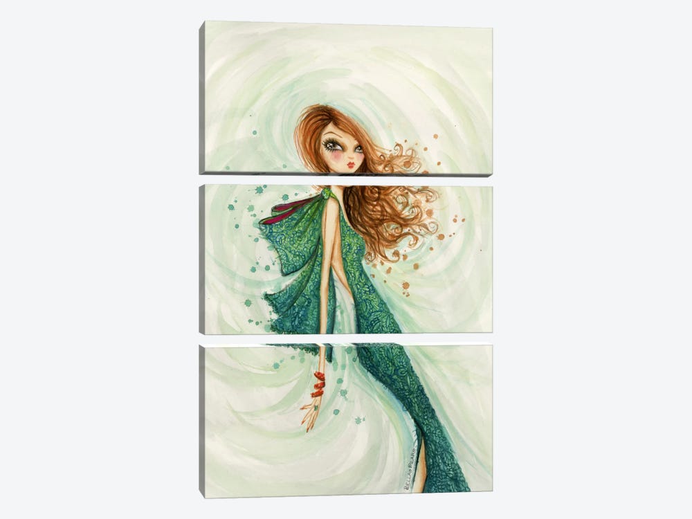 Regal Redhead by Bella Pilar 3-piece Canvas Artwork