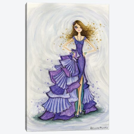 Gemstones Violet Canvas Print #BPR158} by Bella Pilar Canvas Art