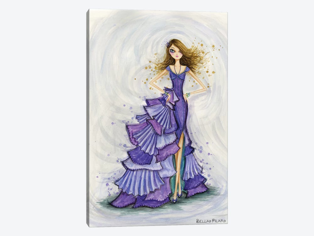 Gemstones Violet by Bella Pilar 1-piece Art Print