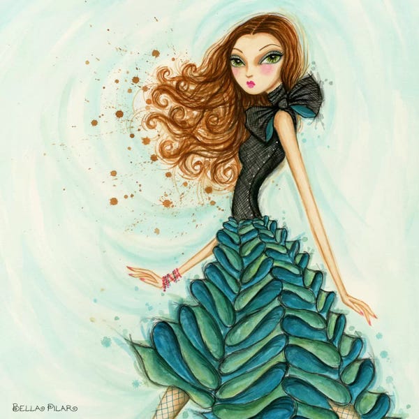Fashion Illustrations: Bows n Ruffles by Bella Pilar