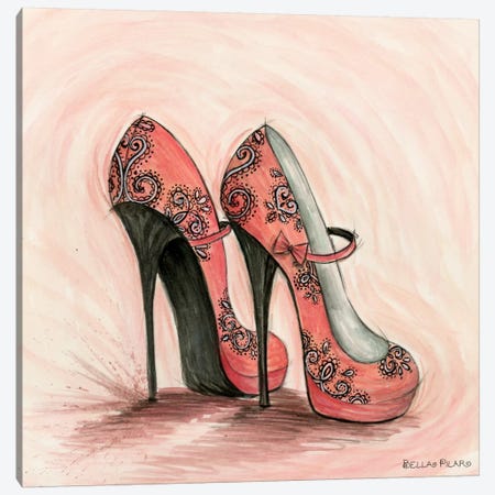 Yes, I Need Lace Shoes! Canvas Print #BPR163} by Bella Pilar Art Print