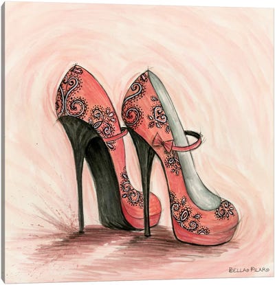 Yes, I Need Lace Shoes! Canvas Art Print - Bella Pilar