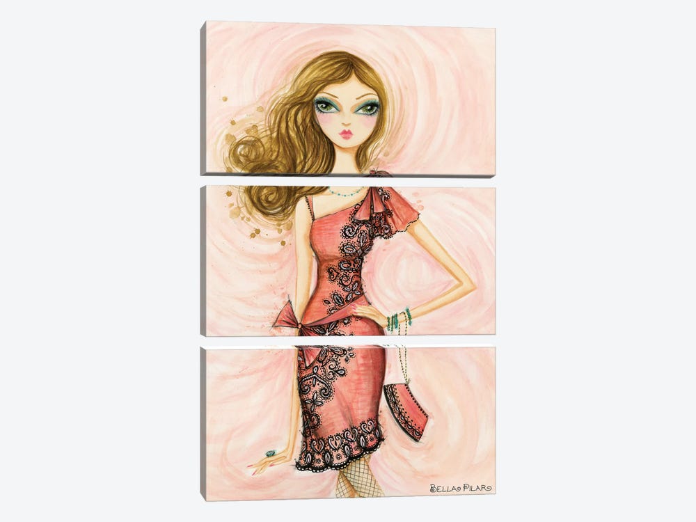 Coral Couture by Bella Pilar 3-piece Canvas Art
