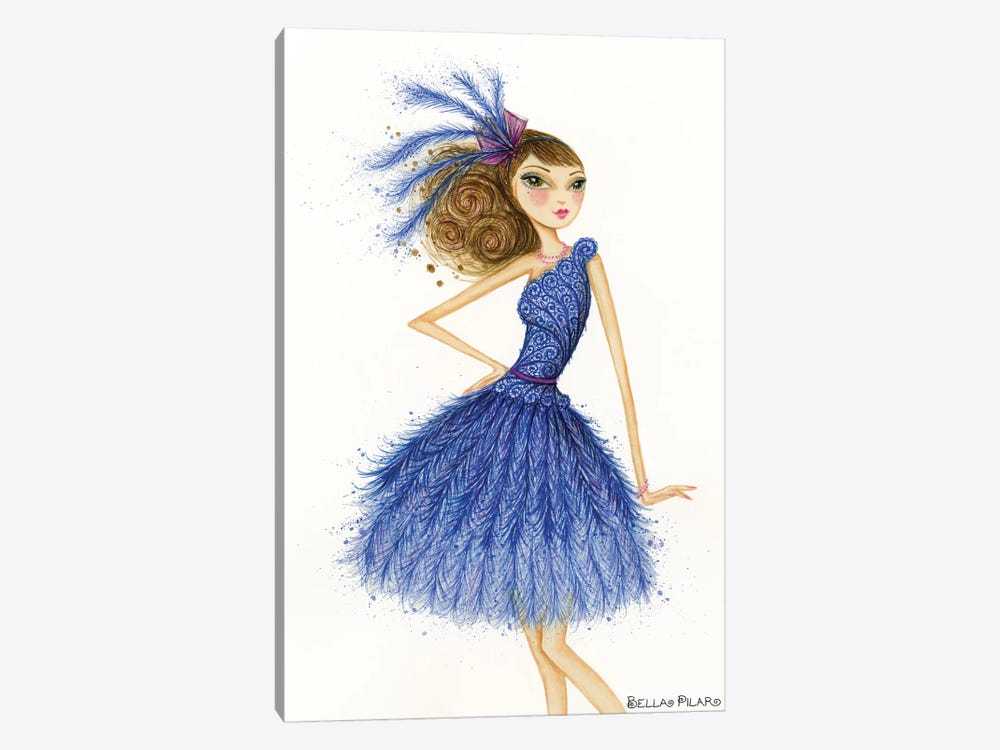 Florence In Feathers by Bella Pilar 1-piece Canvas Artwork