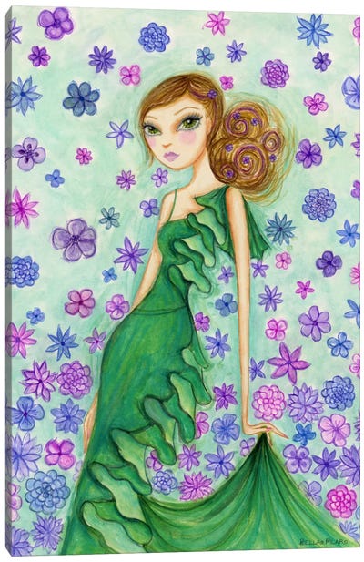 Rosalie in Ruffles Canvas Art Print - Tea Party