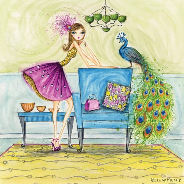 Party Animals: Penny and Peacock by Bella Pilar