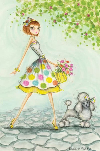 Fashion Illustrations: Dottie & Princess Poodle by Bella Pilar