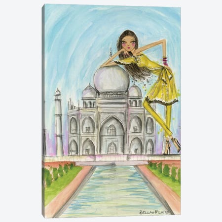 Postcard From India Canvas Print #BPR192} by Bella Pilar Canvas Artwork