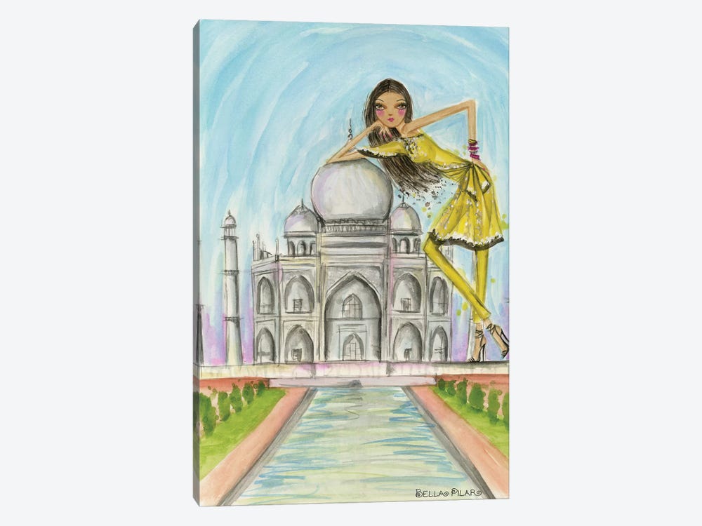 Postcard From India by Bella Pilar 1-piece Canvas Art Print