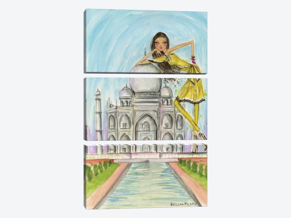 Postcard From India 3-piece Canvas Art Print