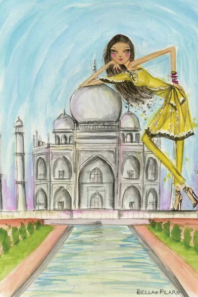 Taj Mahal: Postcard From India by Bella Pilar