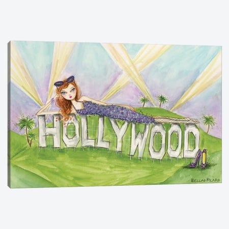 Postcard From Hollywood Canvas Print #BPR193} by Bella Pilar Canvas Artwork