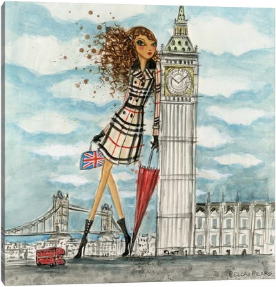 London Canvas Art Print - Rain Inspired