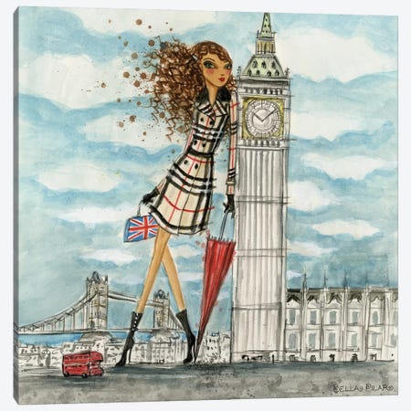 London Canvas Print #BPR194} by Bella Pilar Art Print