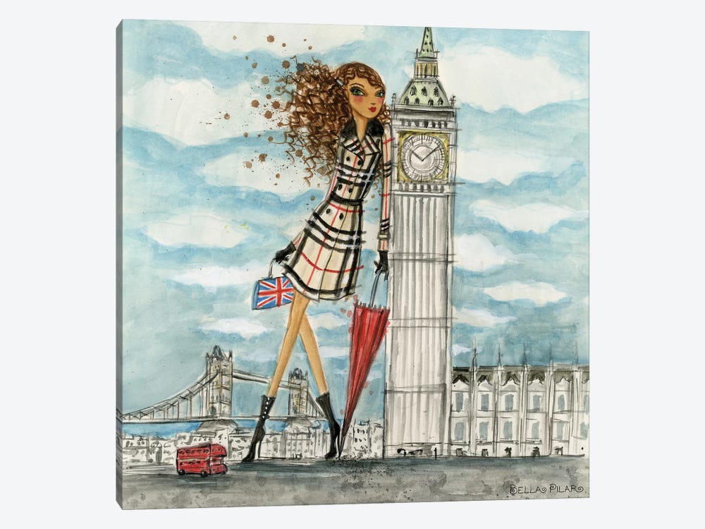 London by Bella Pilar 1-piece Canvas Art Print