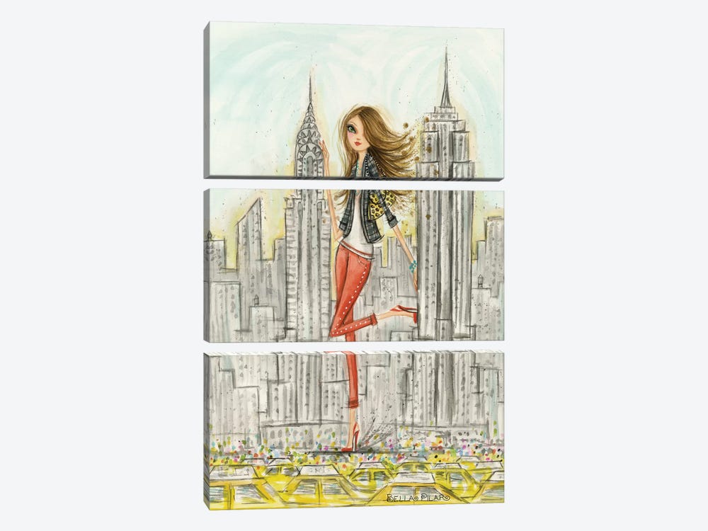 New York by Bella Pilar 3-piece Canvas Print