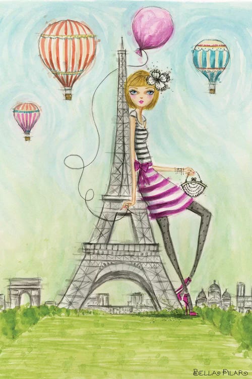 Paris by Bella Pilar wall art