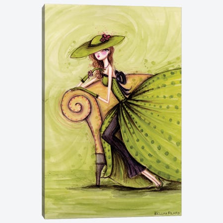 Starlet in Green Canvas Print #BPR204} by Bella Pilar Canvas Art Print