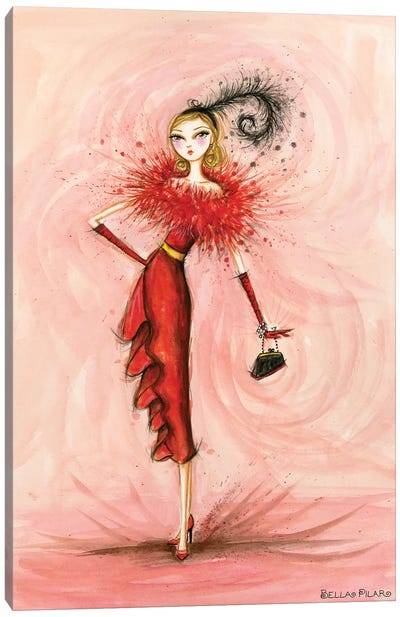 Starlet in Red Canvas Art Print - Bella Pilar