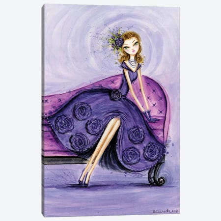 Starlet in Violet Canvas Print #BPR208} by Bella Pilar Canvas Artwork